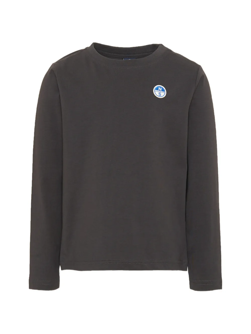 North Sails Kids logo-patch long-sleeve T-shirt Zwart