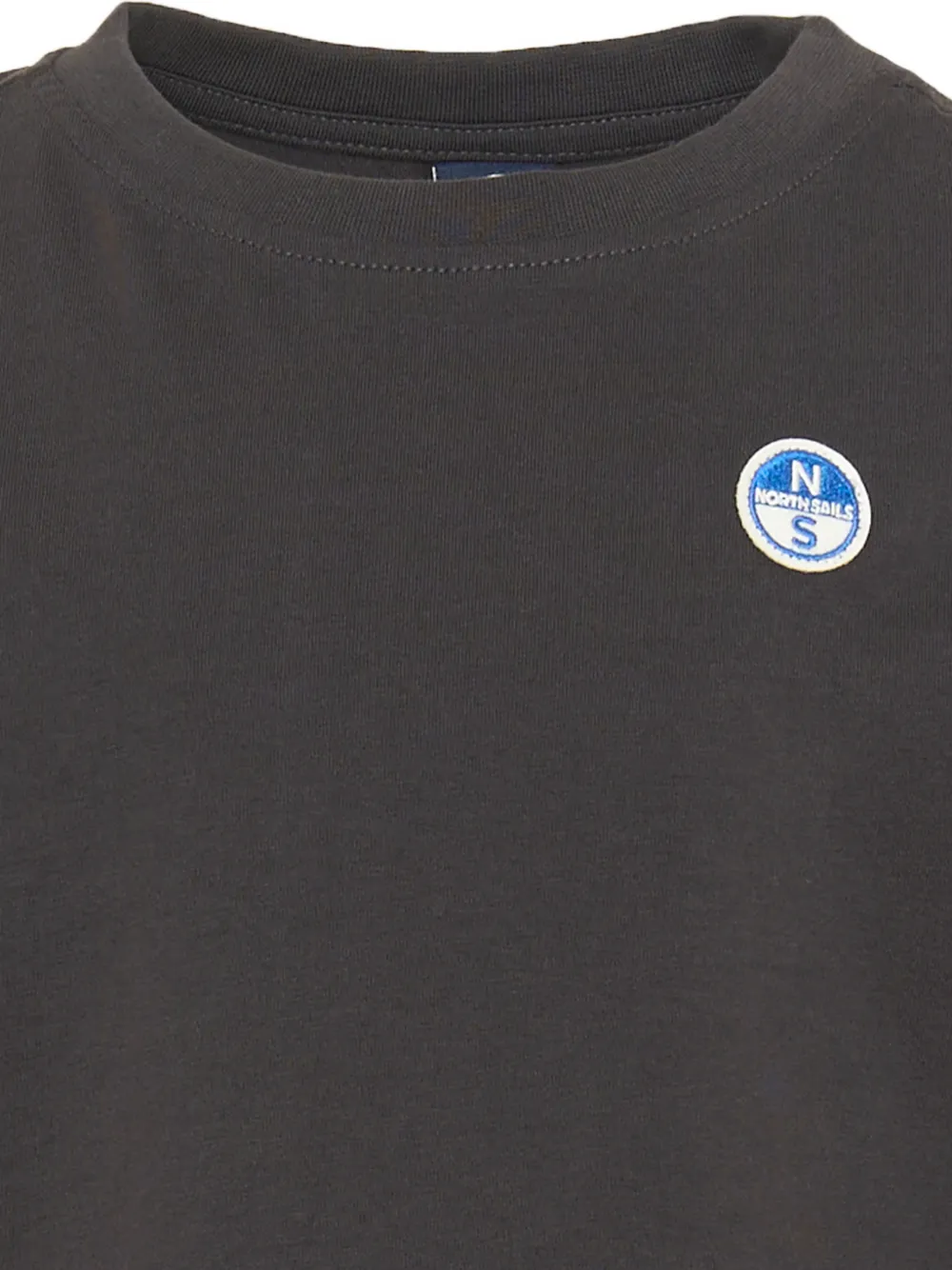 North Sails Kids logo-patch long-sleeve T-shirt Zwart