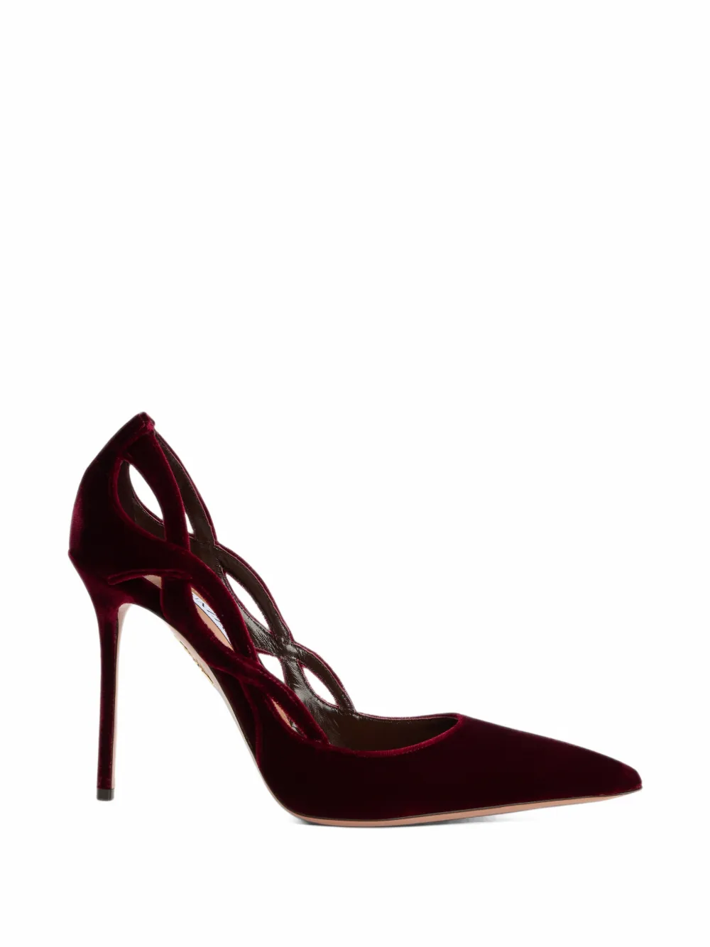 Aquazzura Contour velvet pumps - Rot