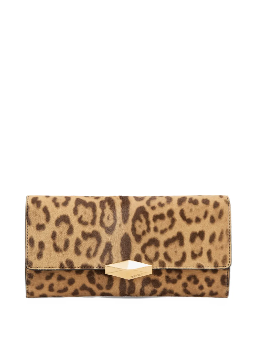 Jimmy Choo Cinch clutch with chain small - Toni neutri