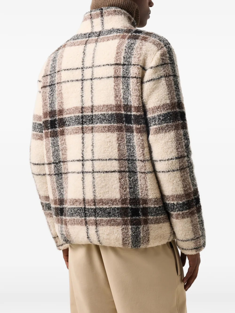 BOGNER Kristian check-pattern jacket Beige
