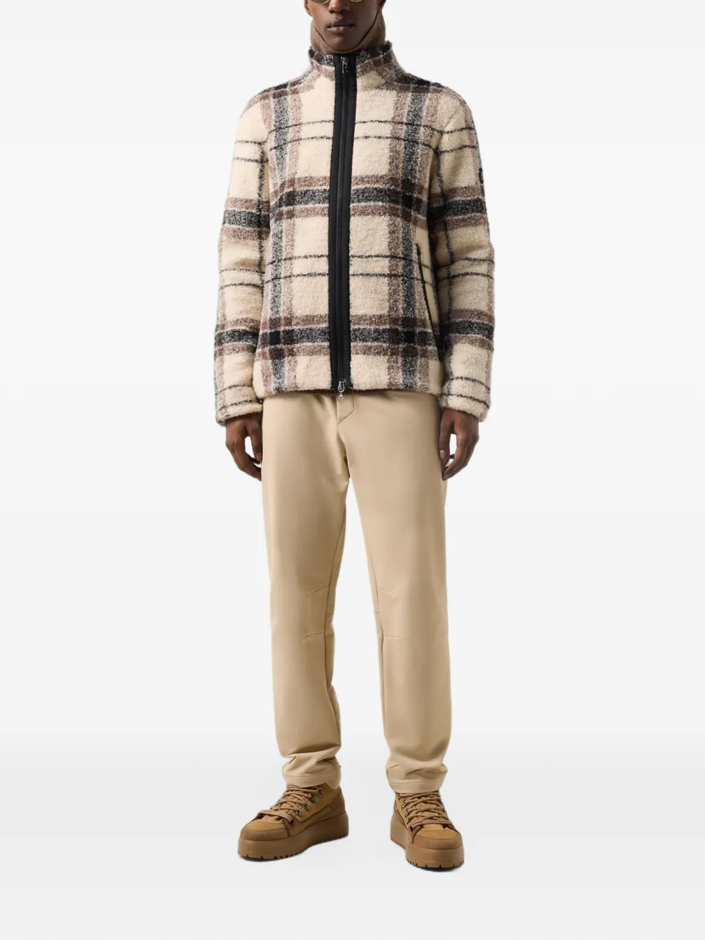 BOGNER Kristian check-pattern jacket Beige