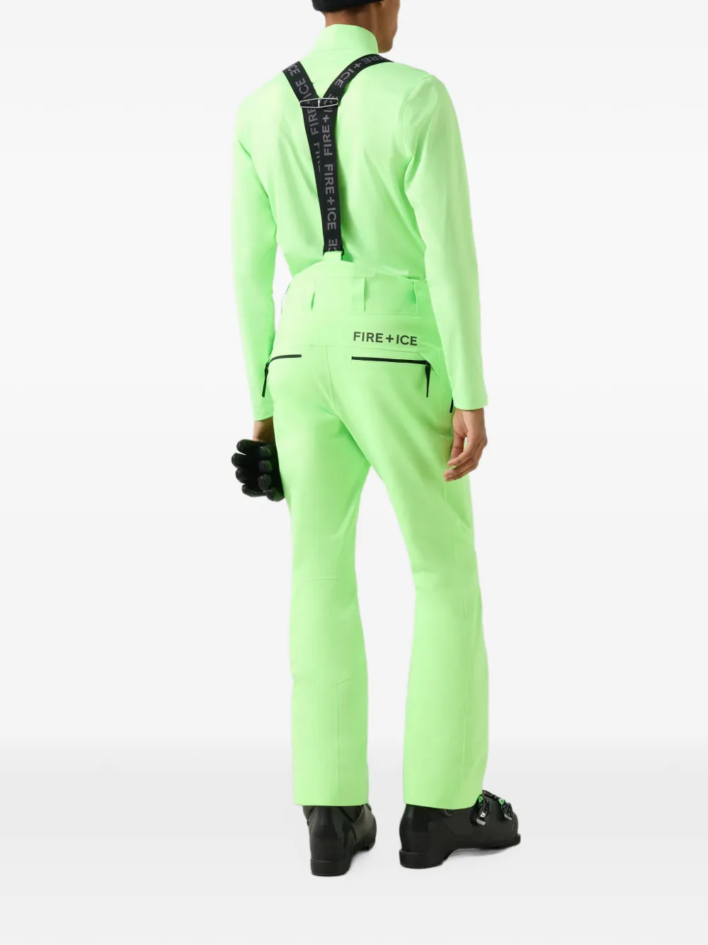 BOGNER FIRE+ICE Scott logo-print ski trousers Groen