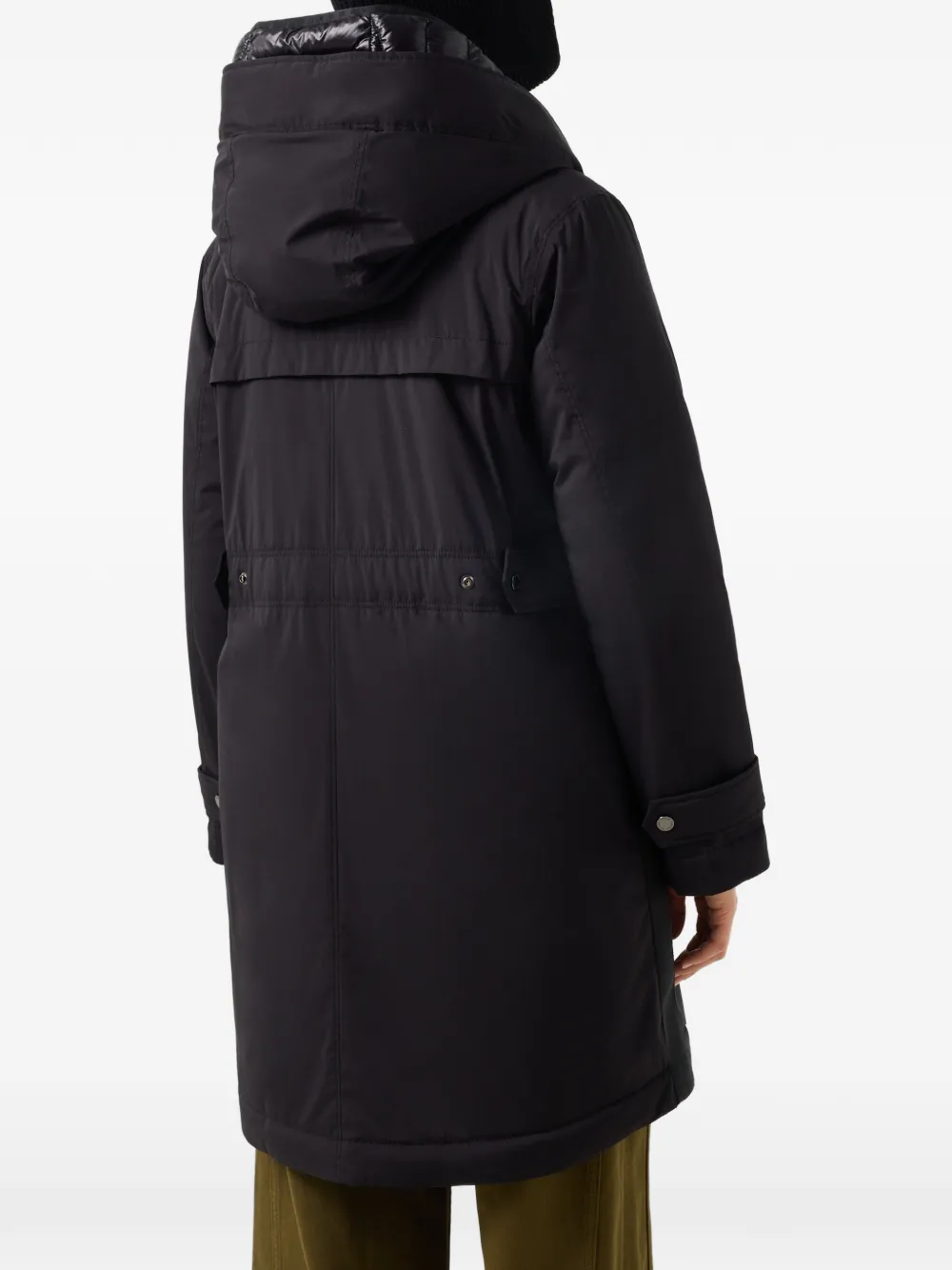 BOGNER Kaja hooded parka coat Zwart