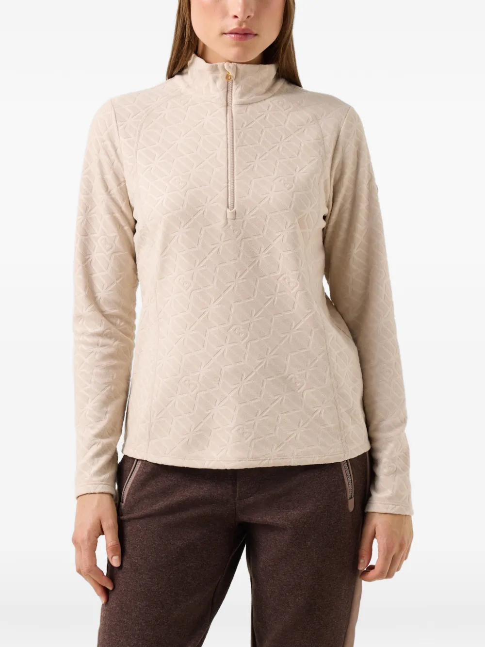 BOGNER Medita quarter-zip top Beige