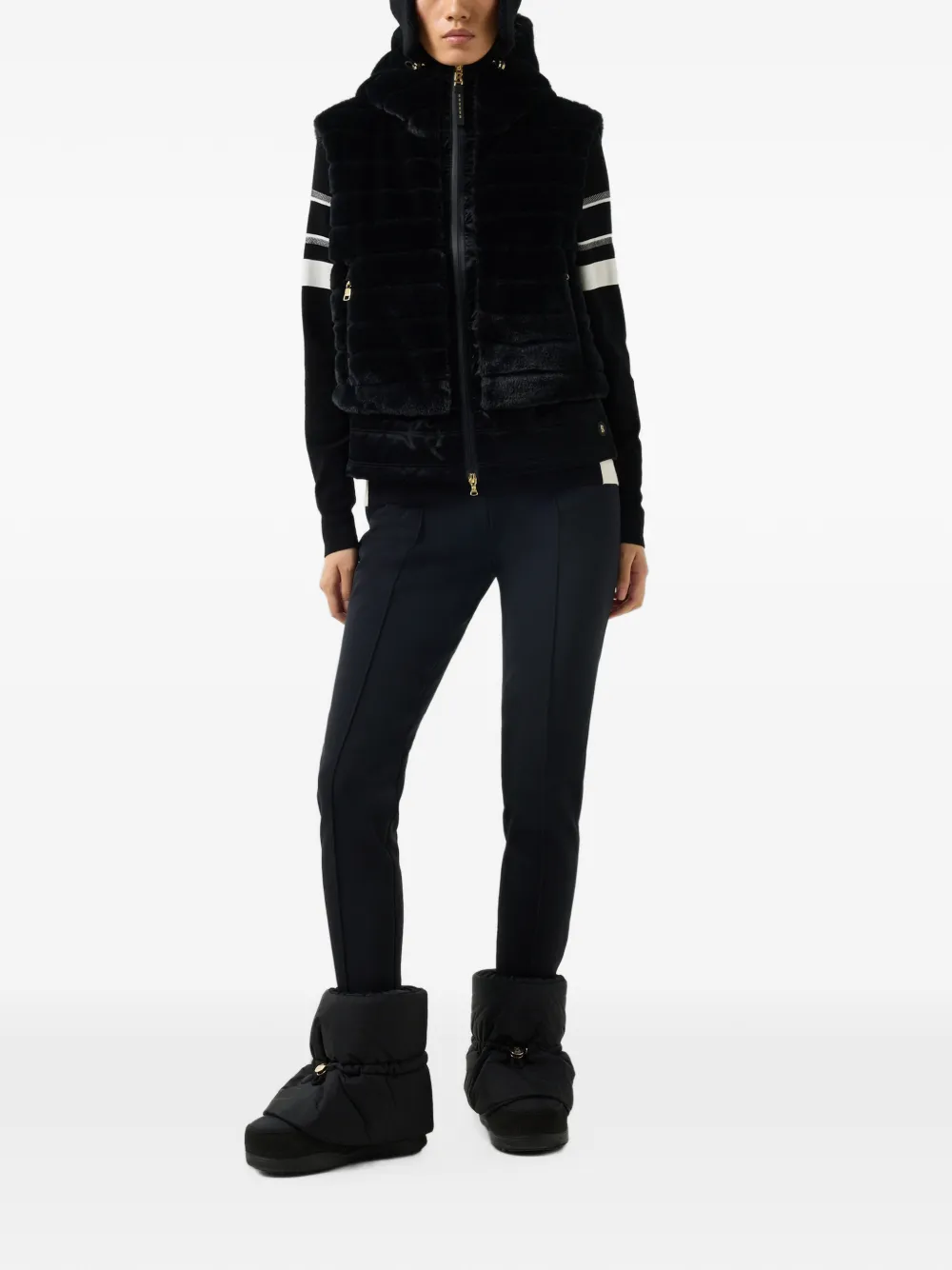 BOGNER Manda faux-fur gilet Zwart