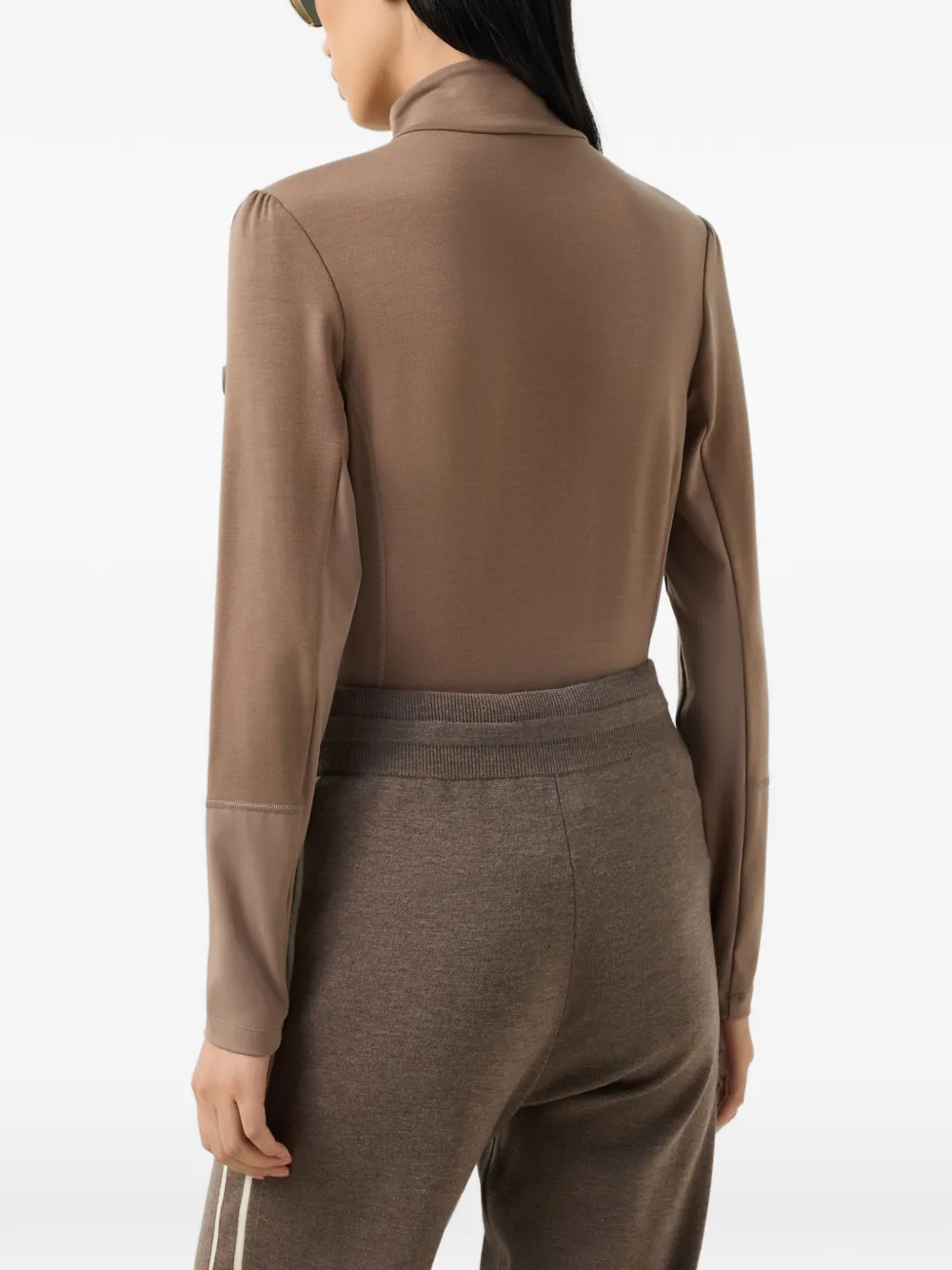 BOGNER Melika zip-up performance sweatshirt Bruin