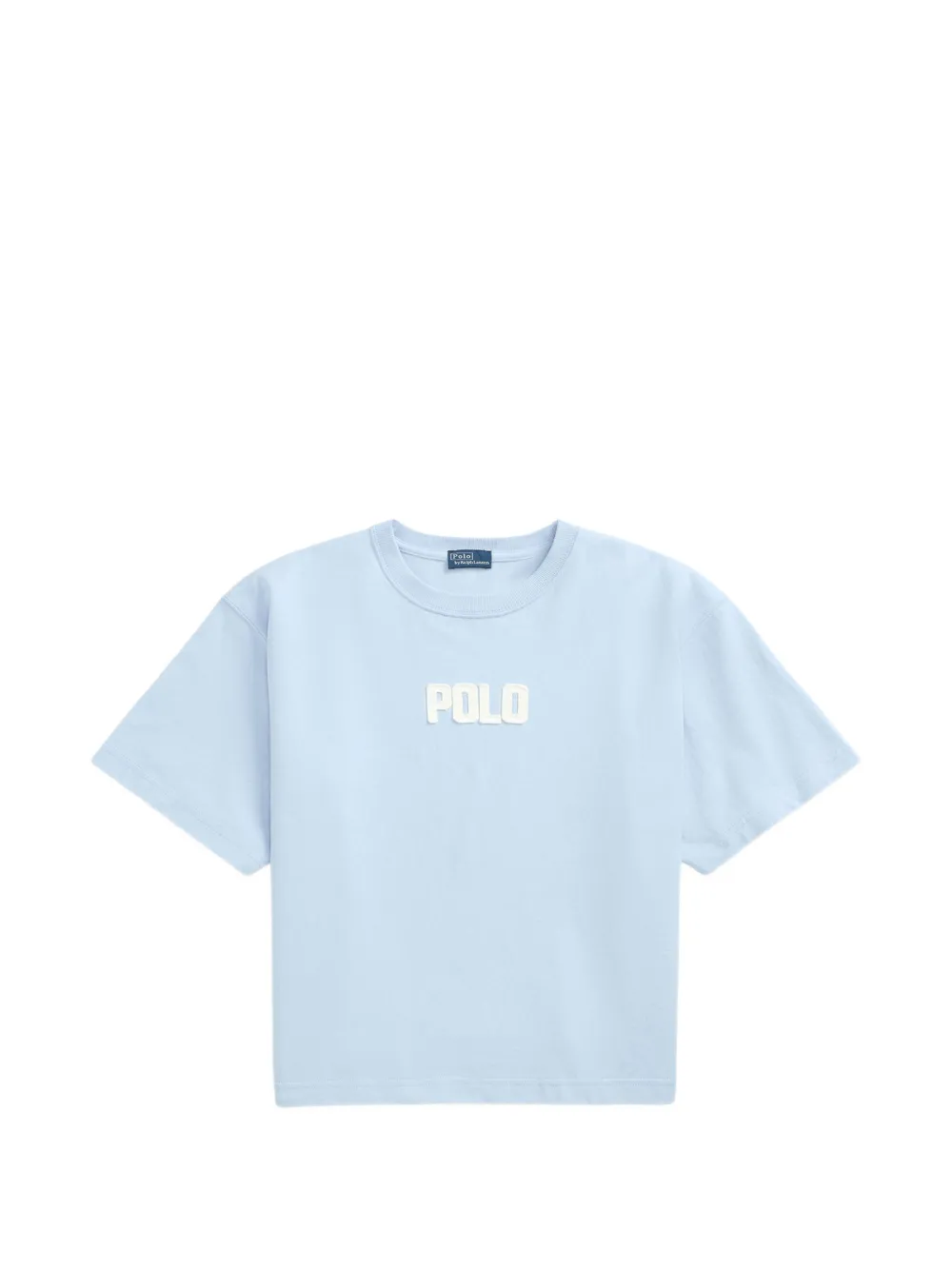Polo Ralph Lauren logo-patch T-shirt - Blau