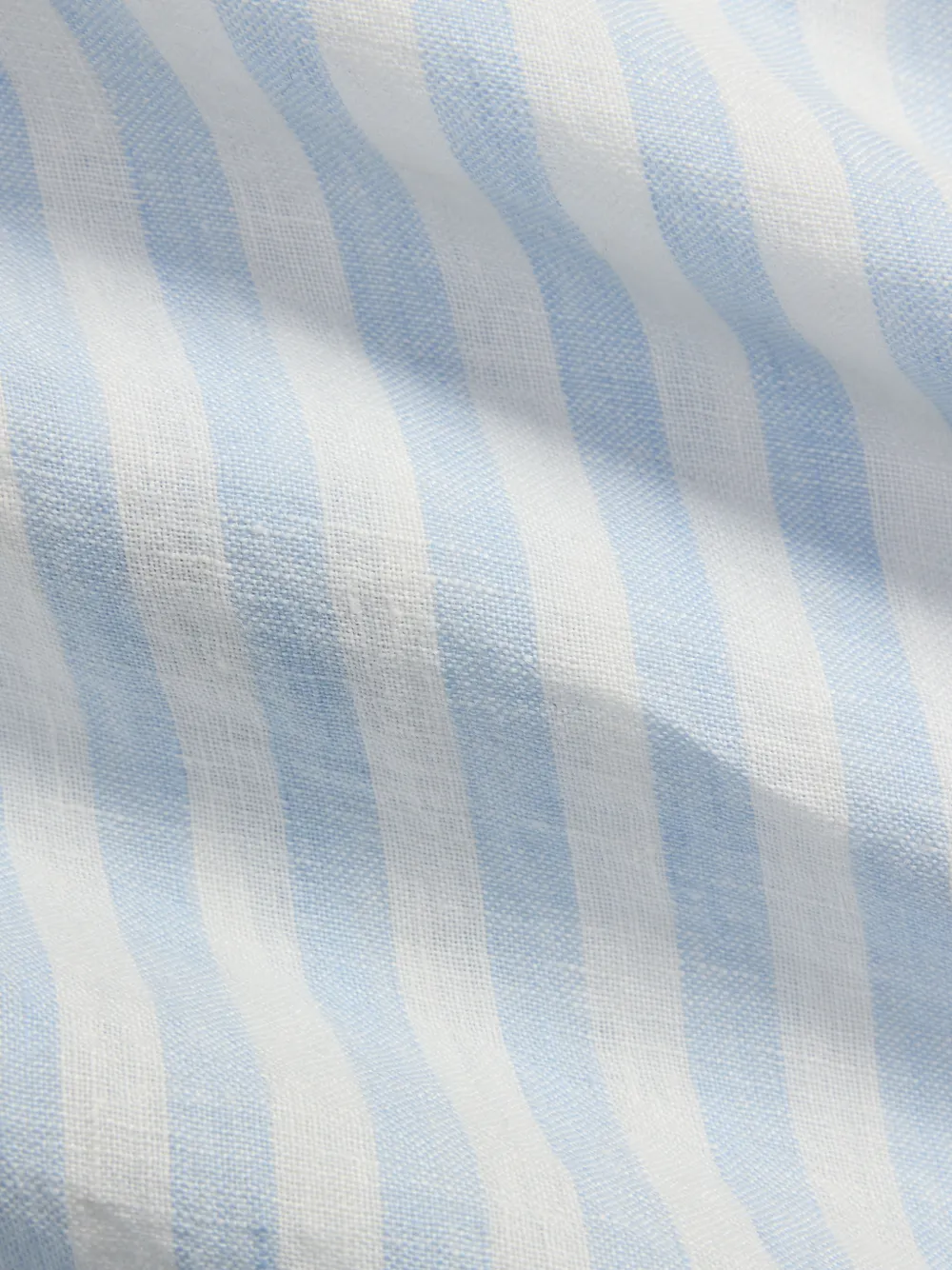 Polo Ralph Lauren vertical-stripe linen shirt Blauw