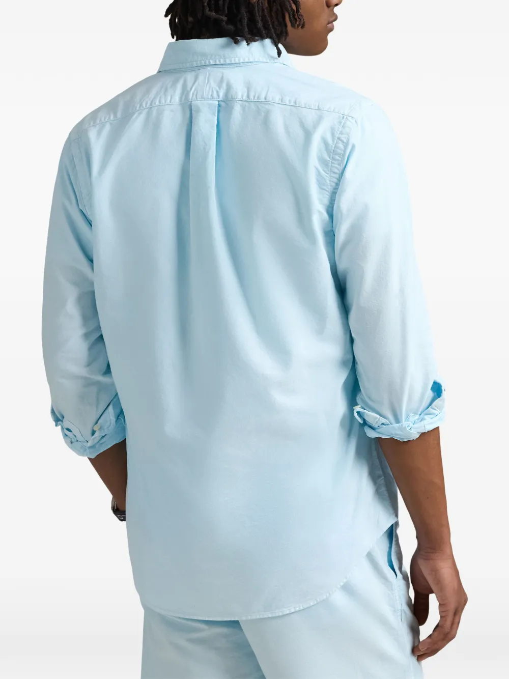 Polo Ralph Lauren Classic Fit mineral-dyed Oxford shirt Blauw