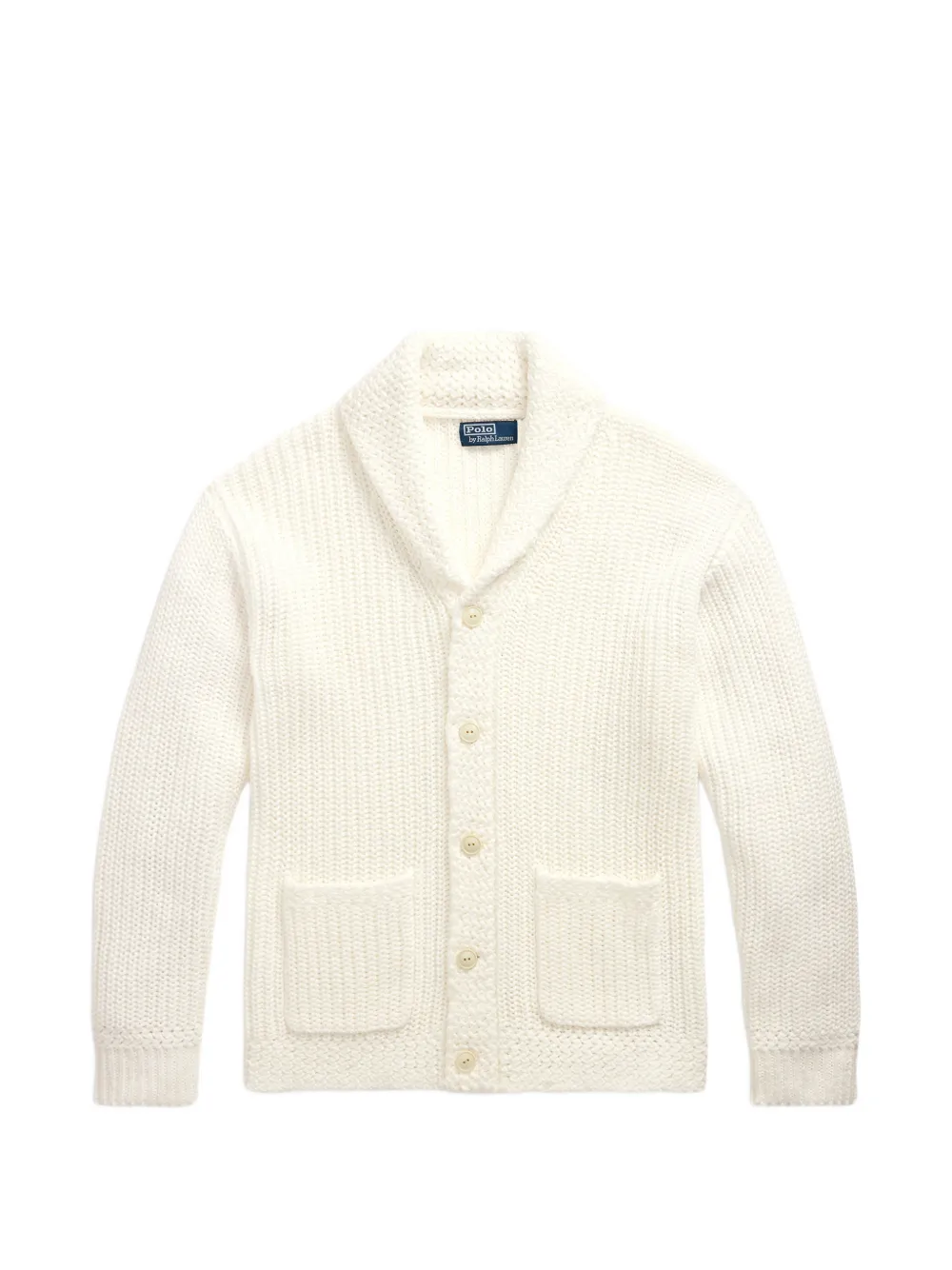 Polo Ralph Lauren linen-Cotton shawl-collar cardigan - Neutrals