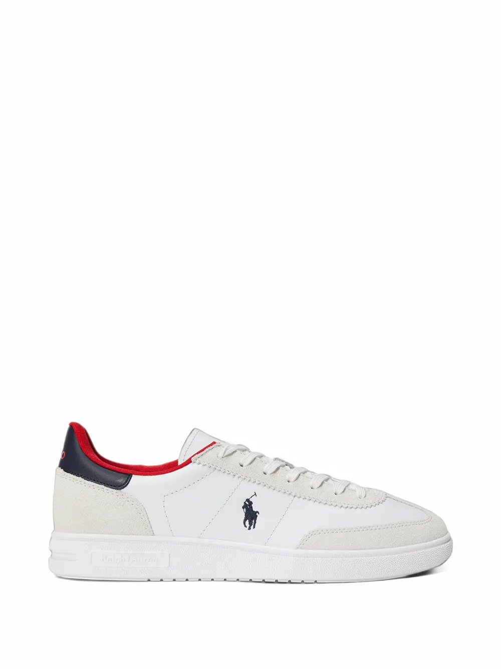 Polo Ralph Lauren logo-embroidered panelled sneakers - Bianco