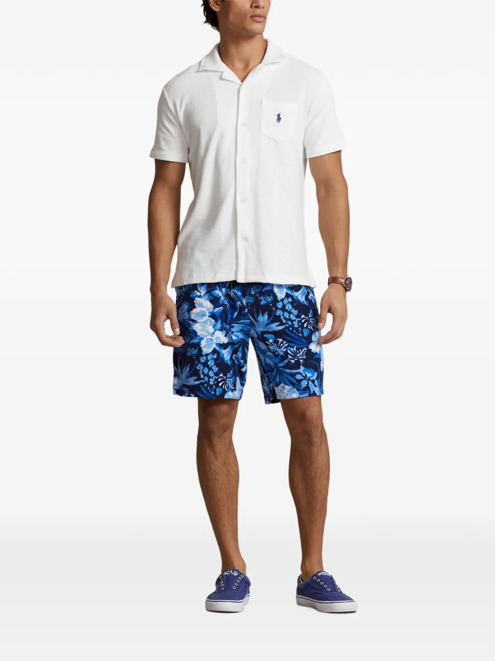 Polo Ralph Lauren logo-embroidered shirt Wit