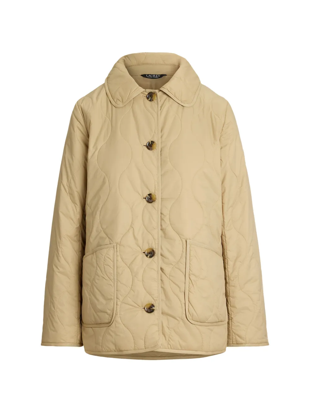Lauren Ralph Lauren Onion quilted button-up coat - Nude