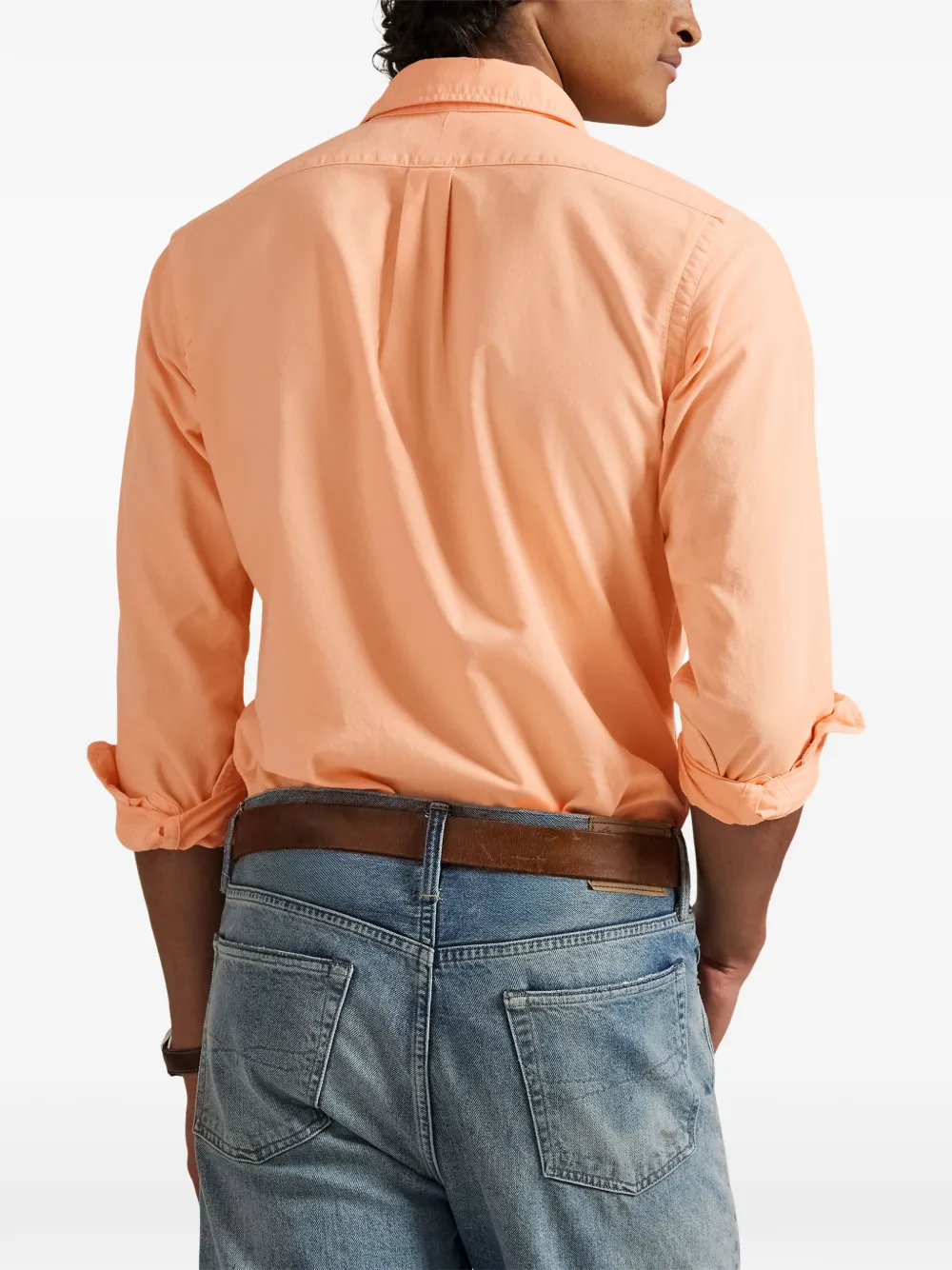 Polo Ralph Lauren logo-embroidered button-down shirt Oranje