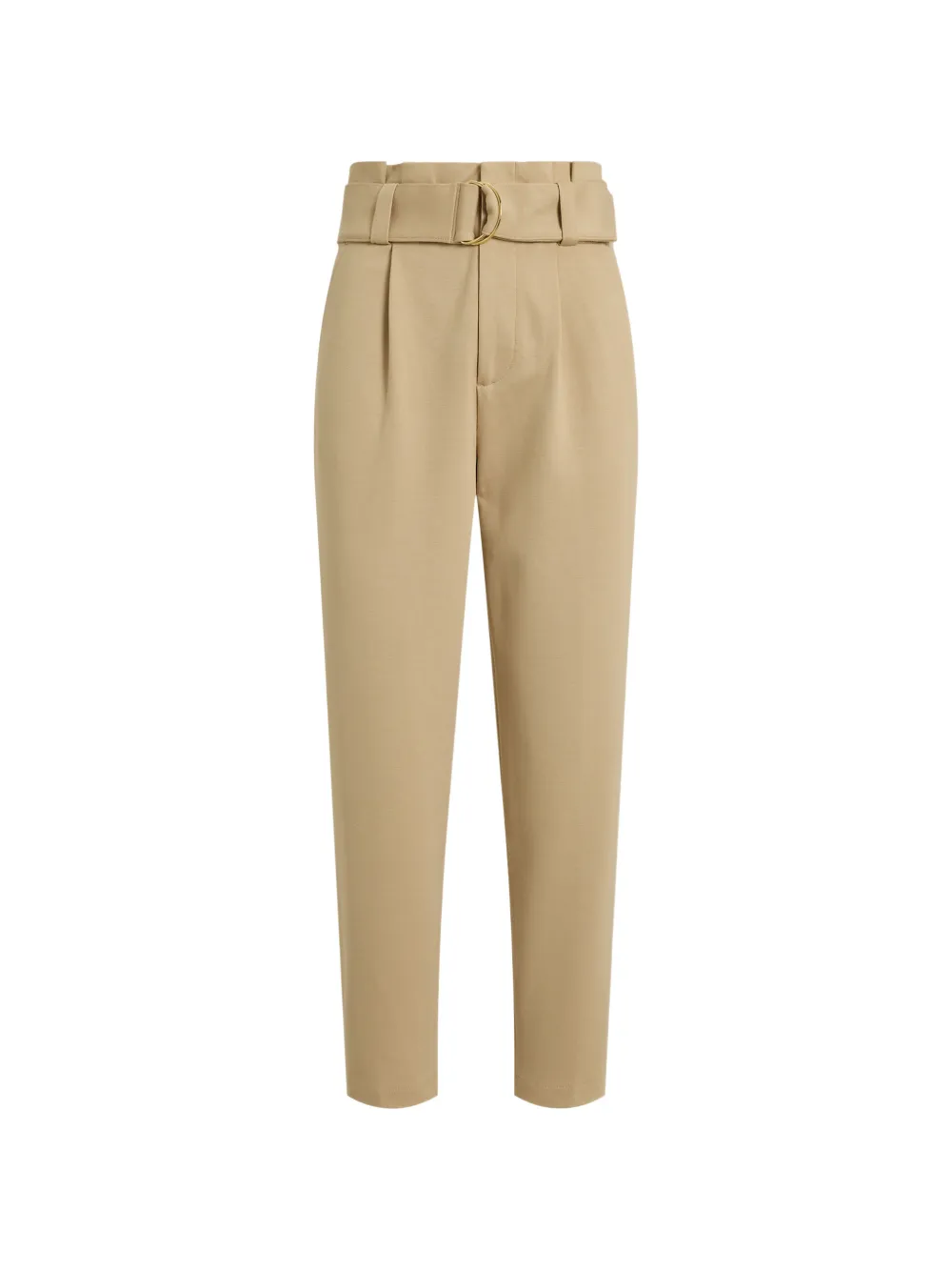 Lauren Ralph Lauren belted paperbag-waist trousers - Nude