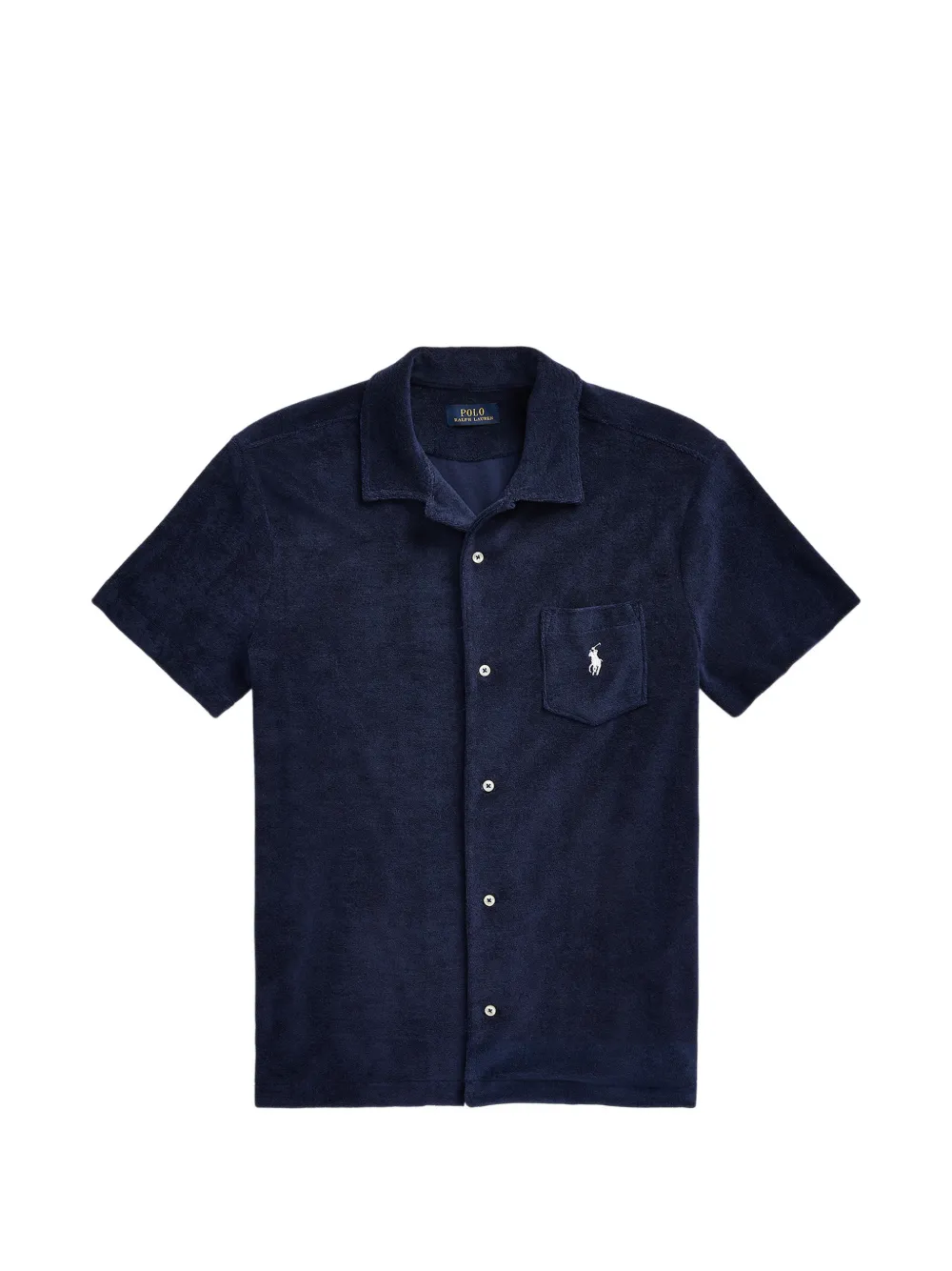 Polo Ralph Lauren terry-cloth logo-embroidered shirt - Blu
