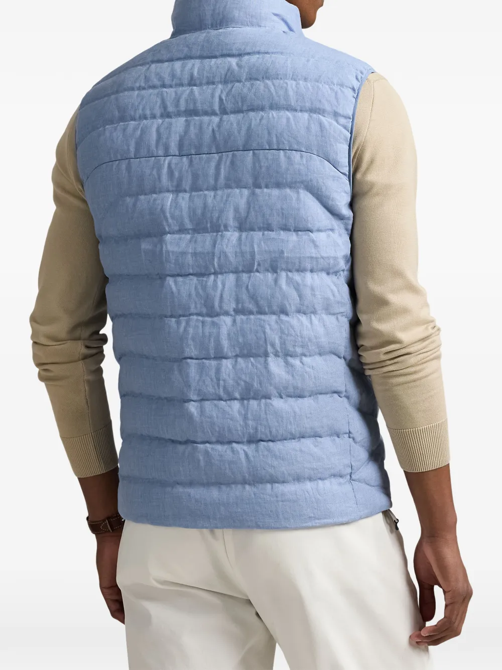 Polo Ralph Lauren The Colden linen gilet Blauw