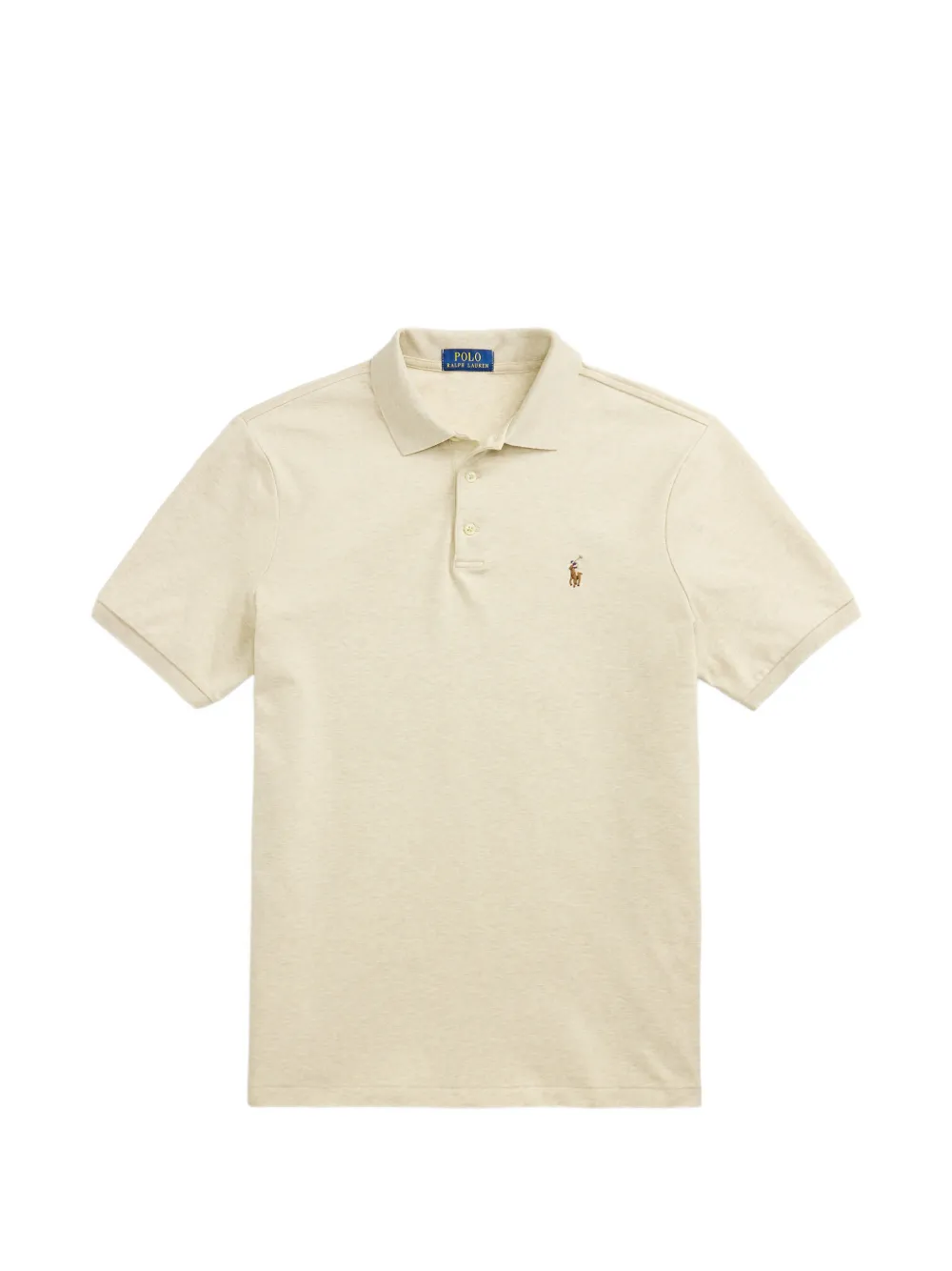 Polo Ralph Lauren logo-embroidered polo shirt Beige