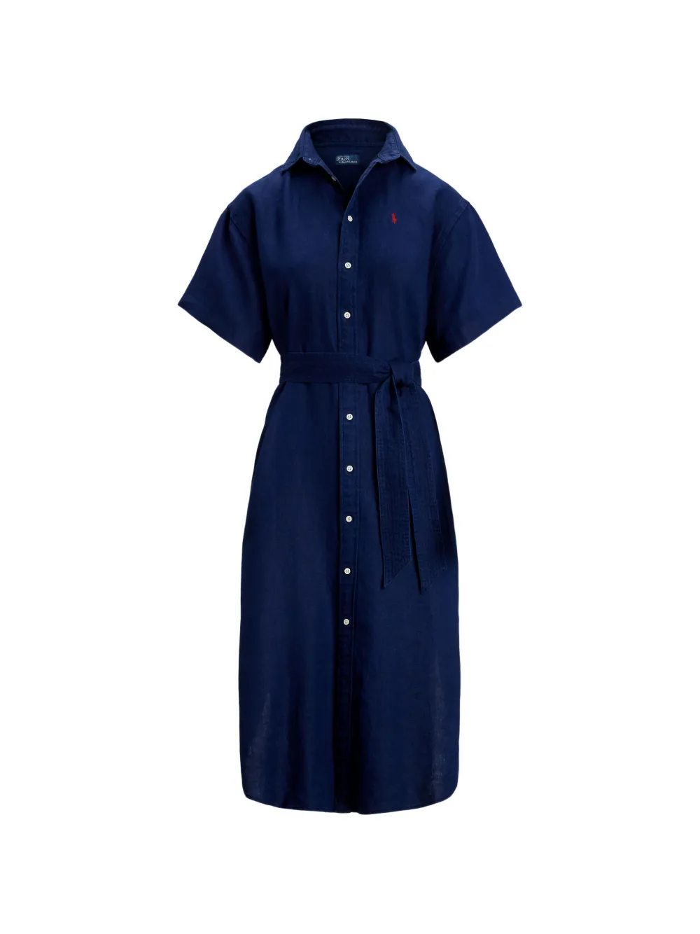 Polo Ralph Lauren belted midi dress - Blau