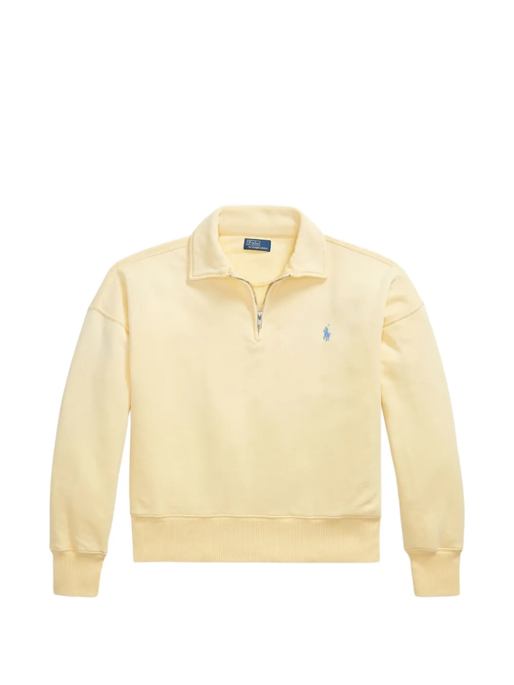 Polo Ralph Lauren quarter-zip Pony-embroidered sweatshirt - Gelb