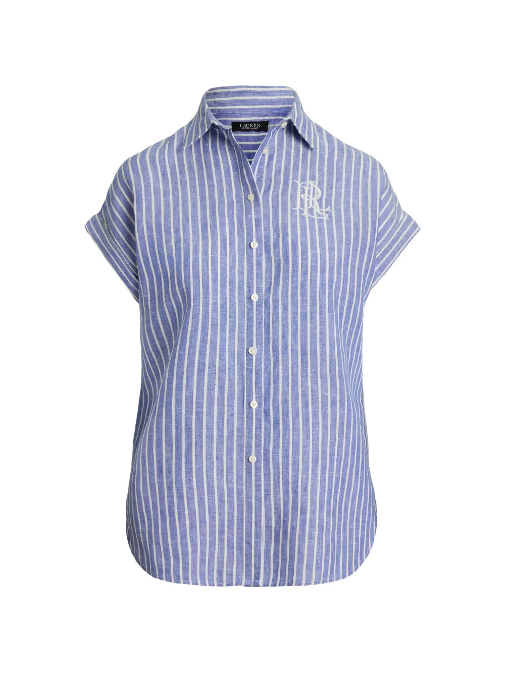 Lauren Ralph Lauren striped linen shirt - Blu