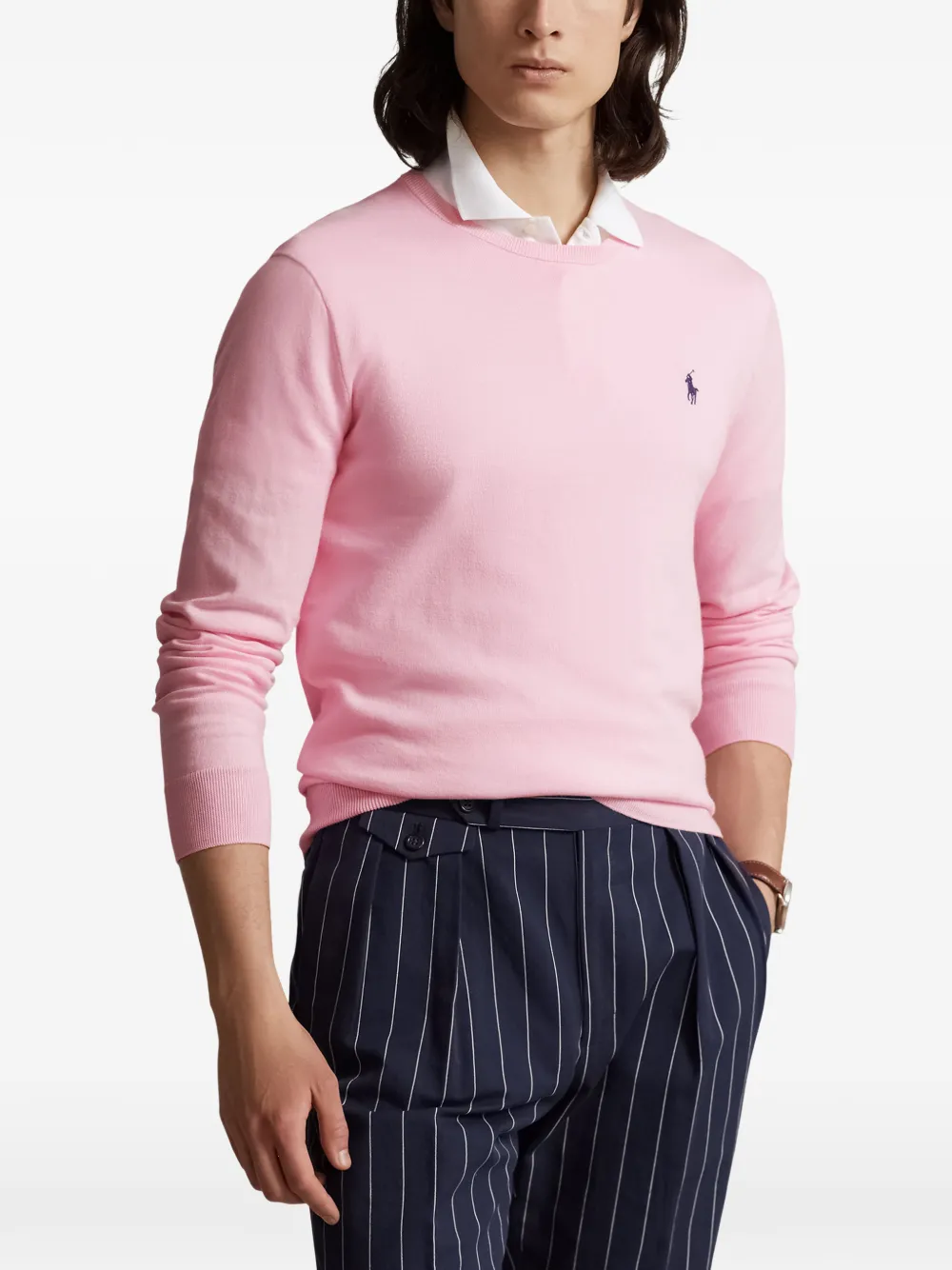 Polo Ralph Lauren Trui met geborduurd logo Roze