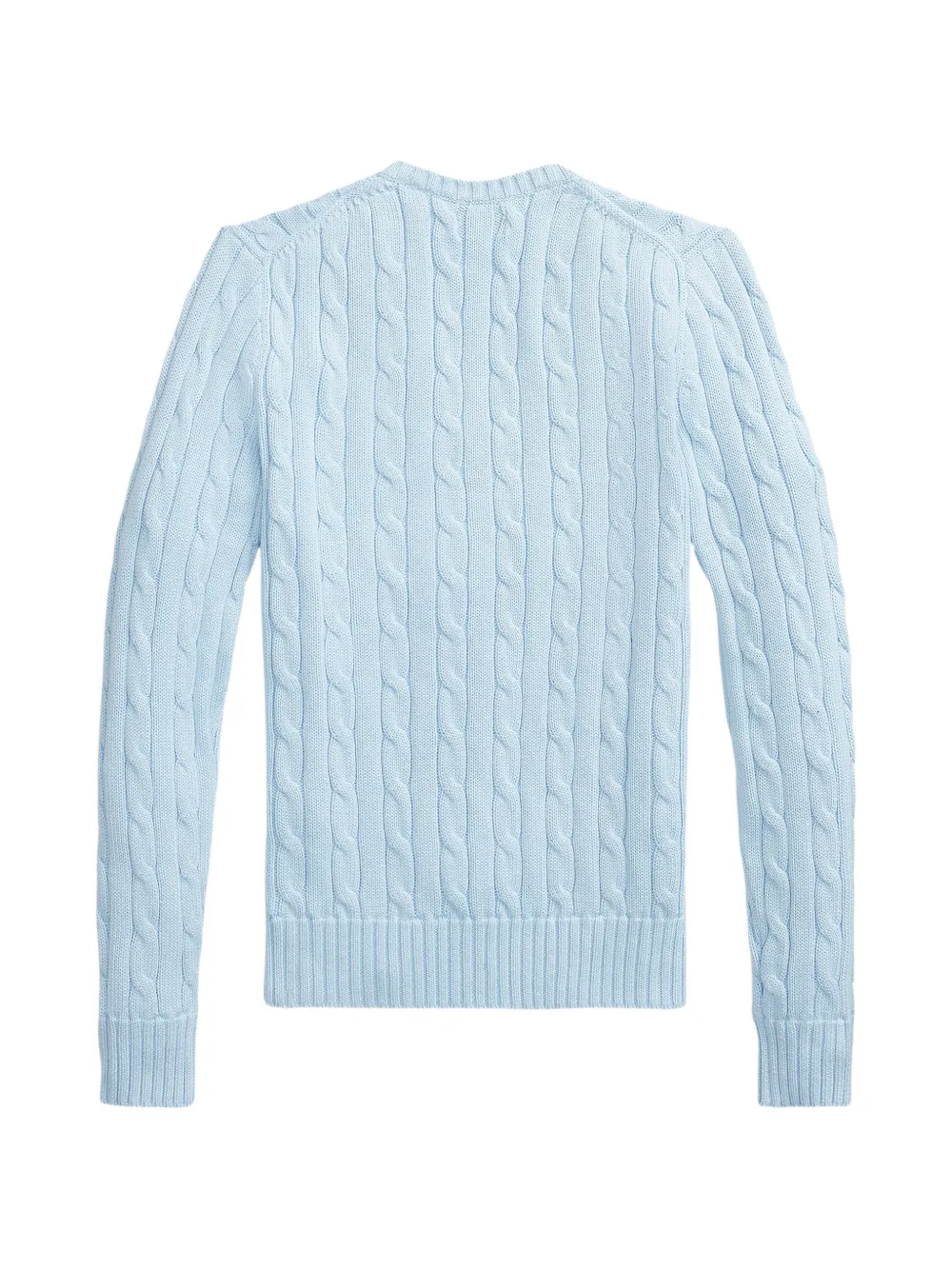 Polo Ralph Lauren cable-knit V-neck sweater Blauw