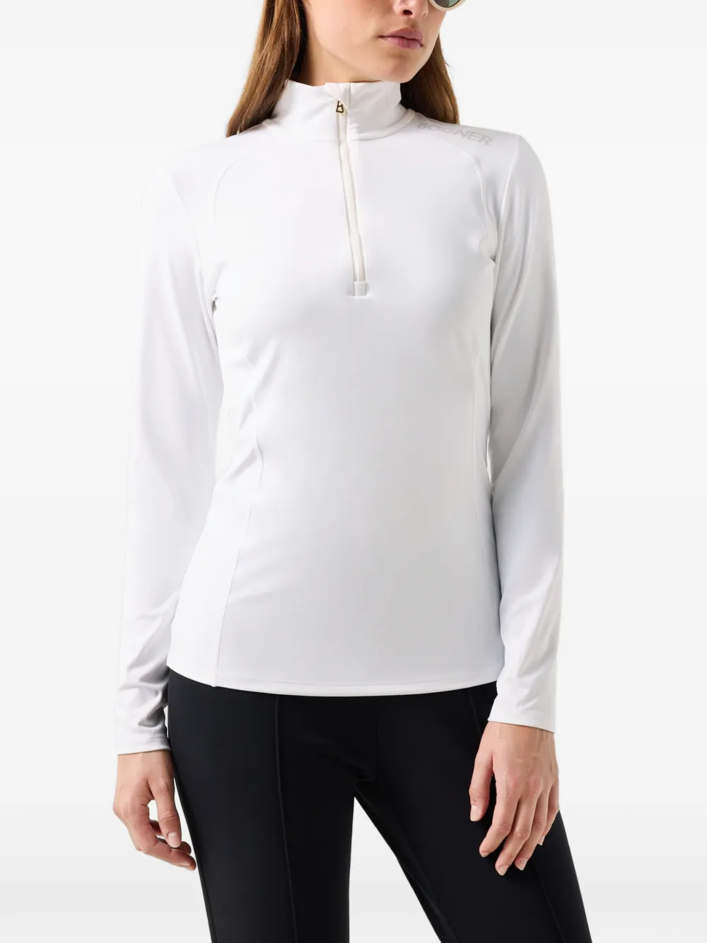 BOGNER Medita performance top met logo-print Wit