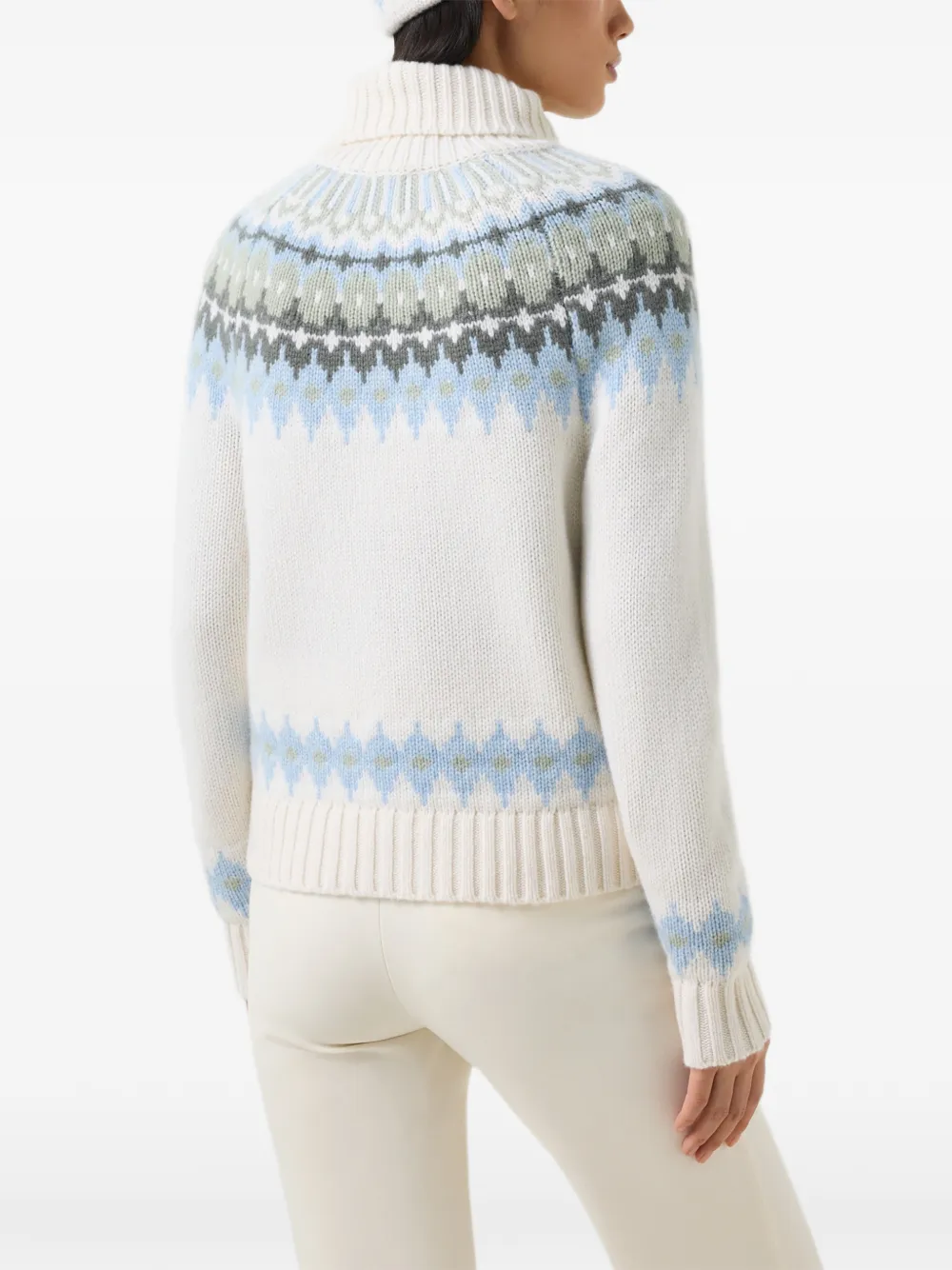 BOGNER Ingrid jacquard sweater Wit