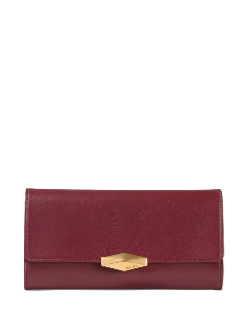 Jimmy Choo Cinch clutch with chain small - Rosso