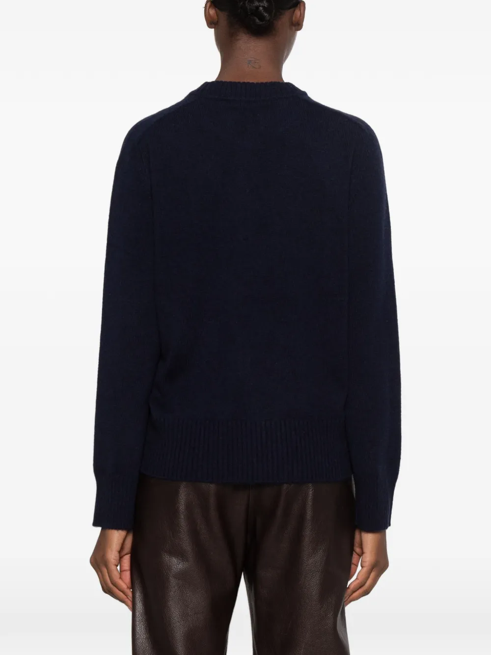 LouLou de Saison Baltra ribbed-trim sweater Blauw