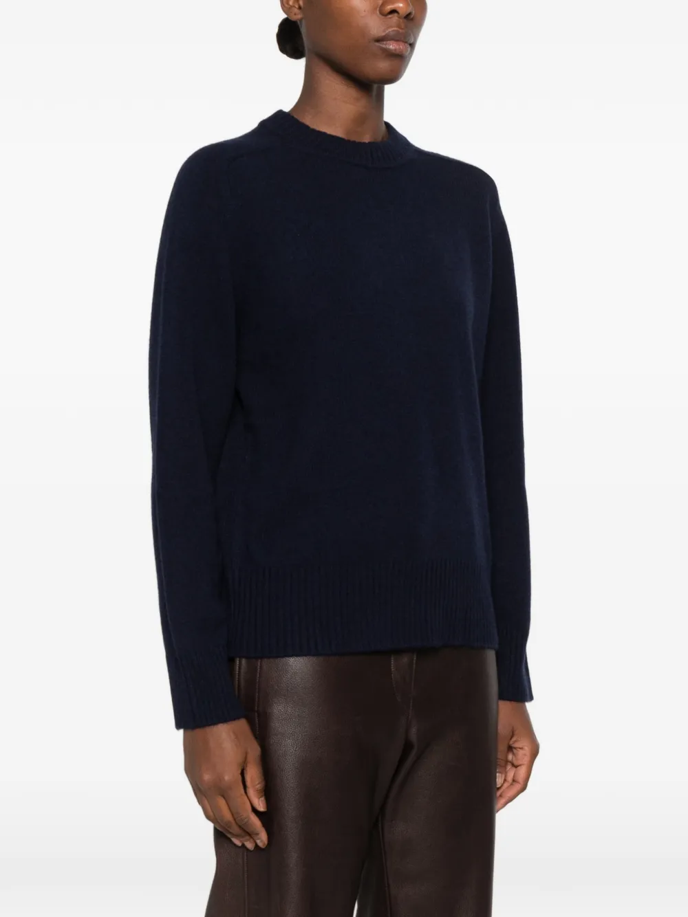 LouLou de Saison Baltra ribbed-trim sweater Blauw