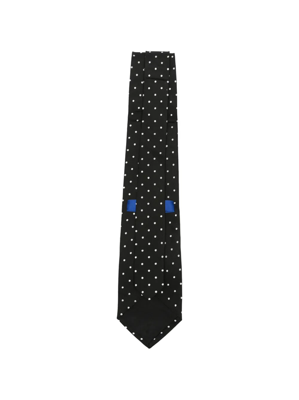 Junya Watanabe MAN x Comme des Garçons polka-dot silk tie Zwart