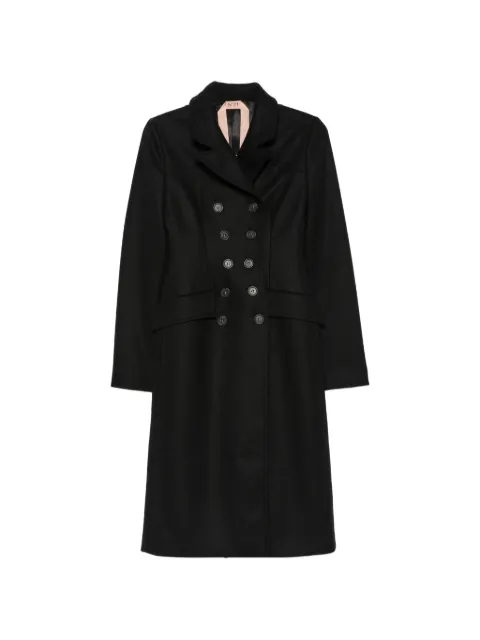 Nº21 bead-embellished double-breasted coat