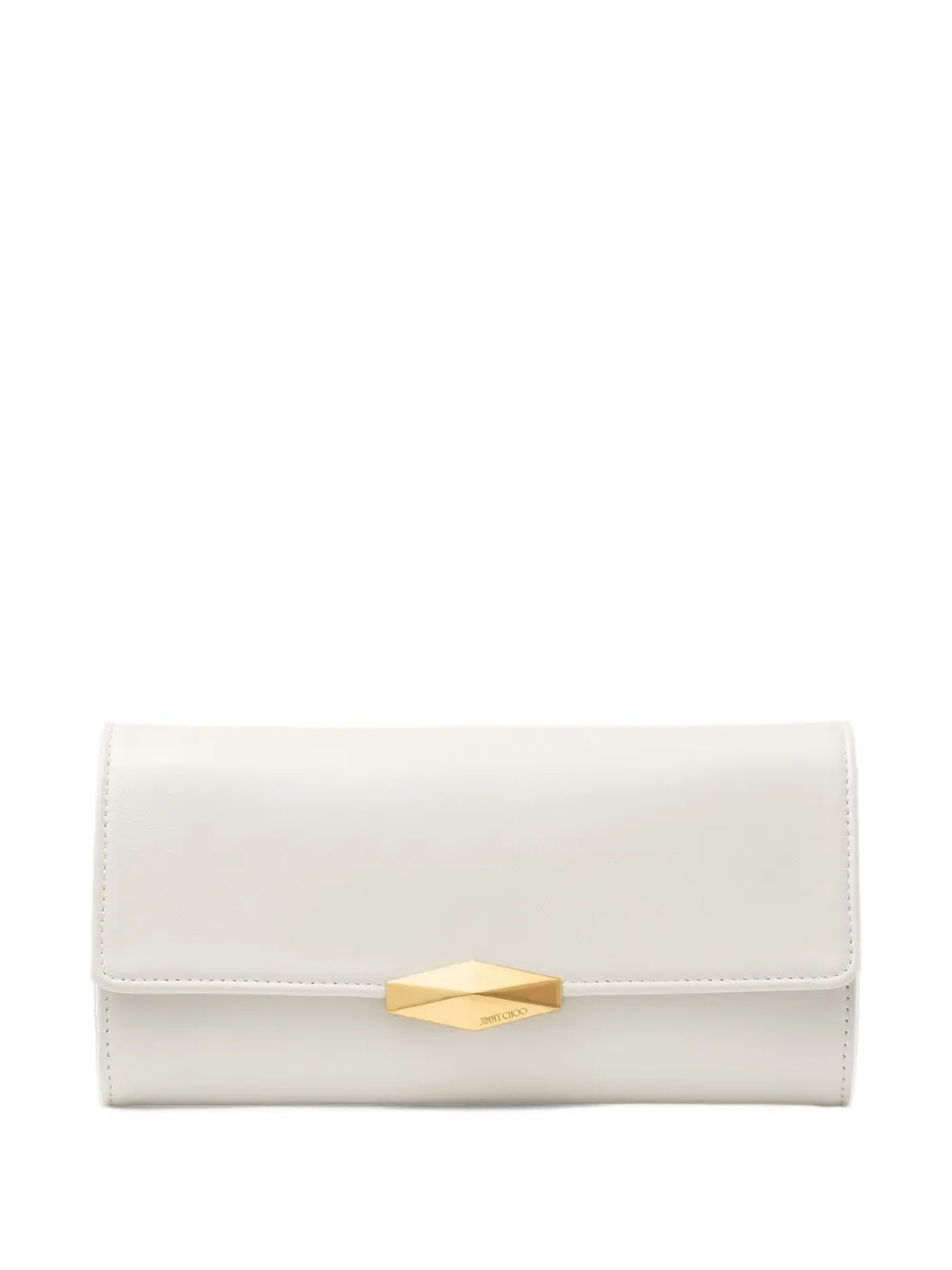 Jimmy Choo Cinch clutch with chain small - Bianco
