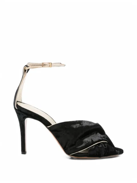 Forte Forte twist-detail velvet sandals