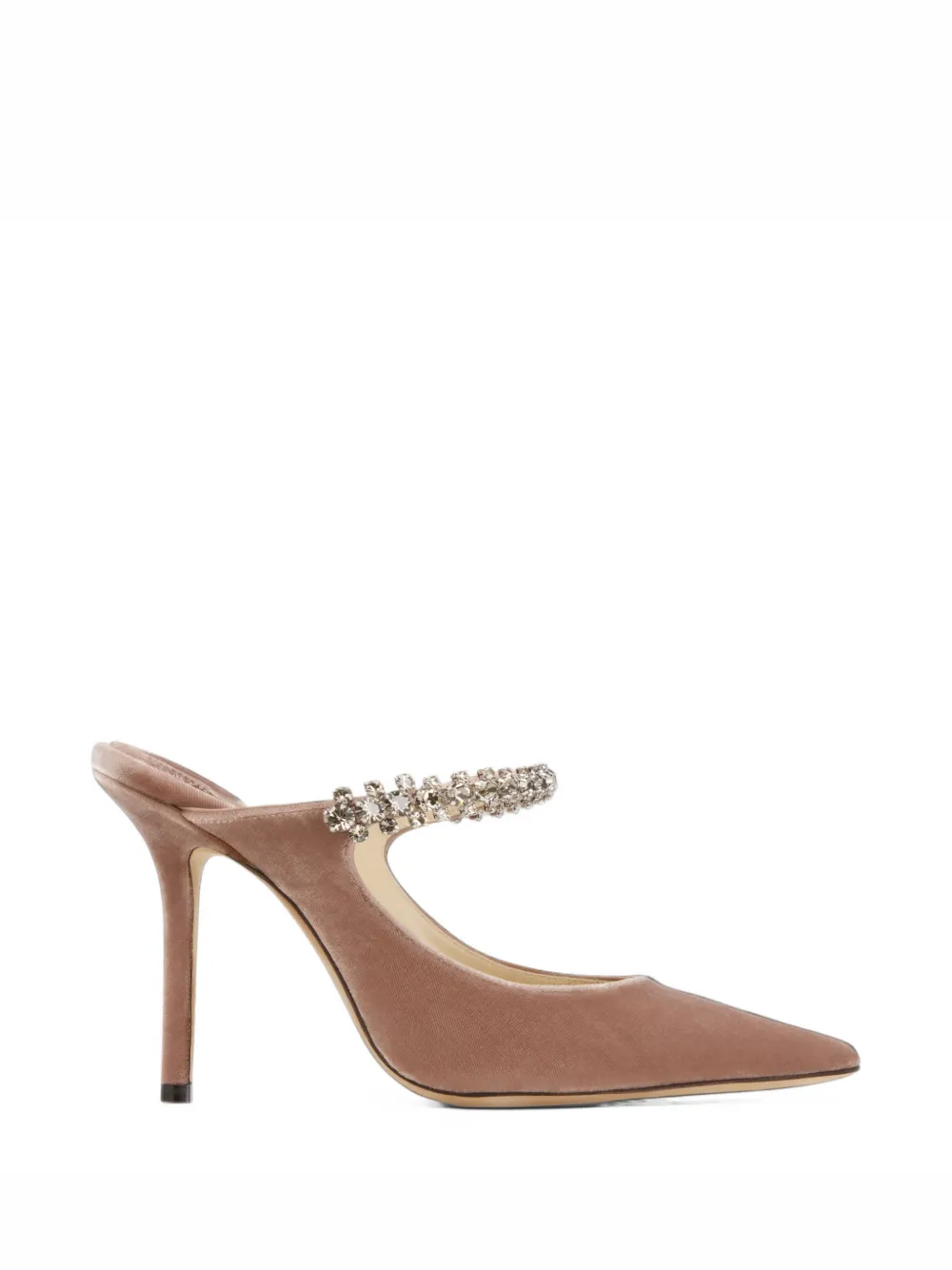 Jimmy Choo Bing crystal-embellished mules - Rosa
