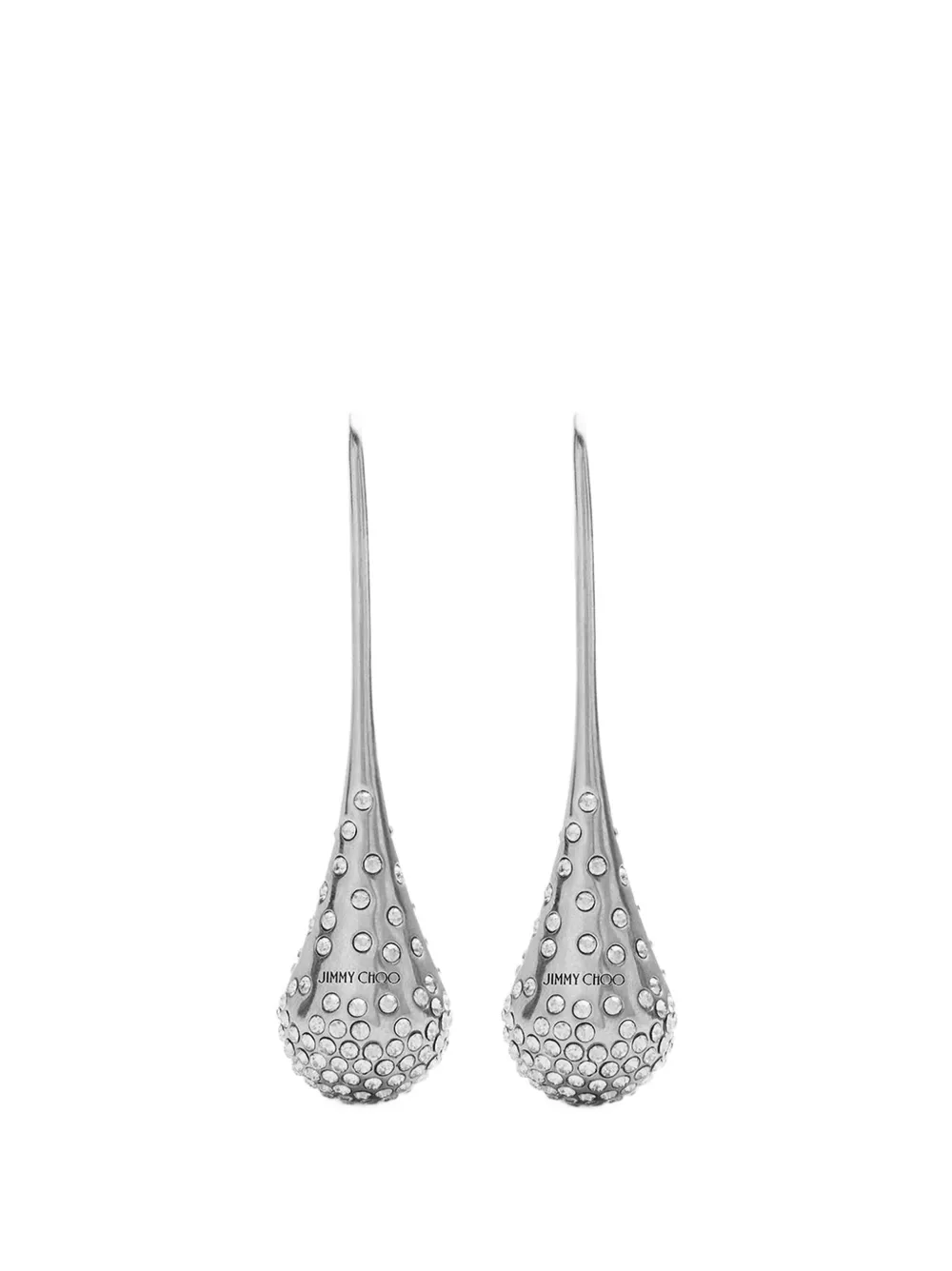 Jimmy Choo crystal-embellished Drop earrings - Argento