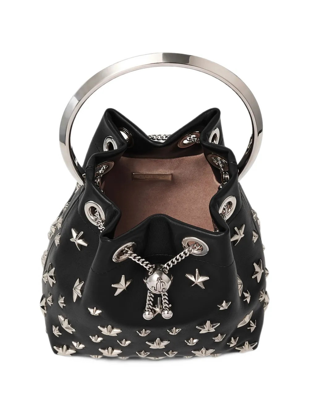 Jimmy Choo Bon star-studded bucket bag Zwart