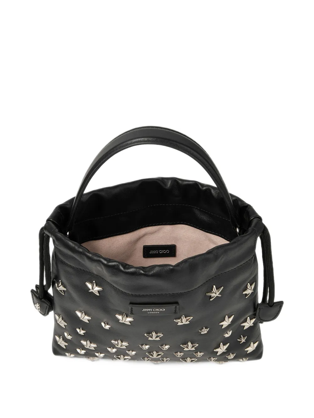 Jimmy Choo star-stud drawstring pouch Zwart