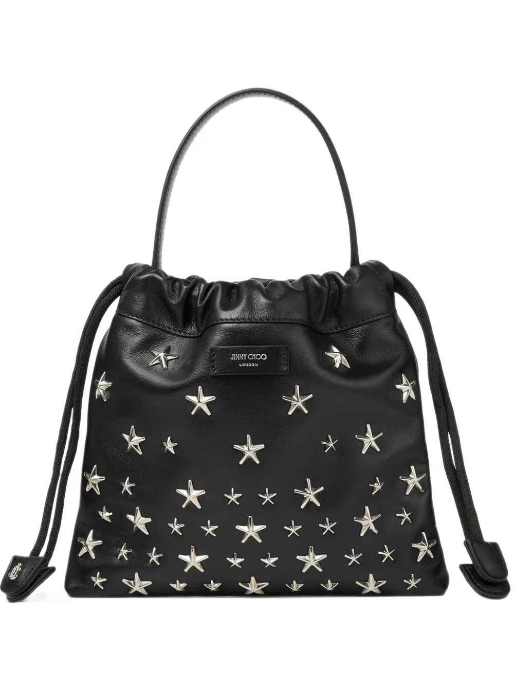 Jimmy Choo star-stud drawstring pouch Zwart