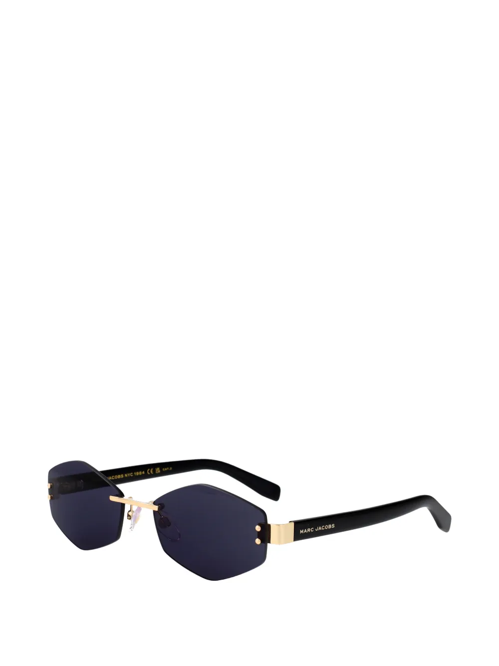 Marc Jacobs geometric-frame sunglasses Zwart