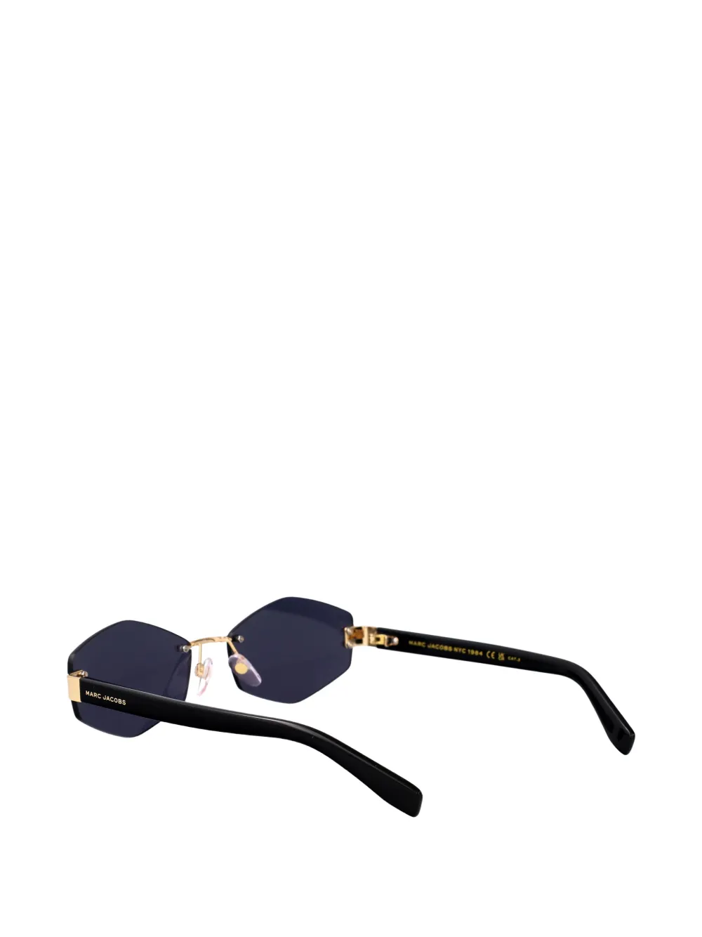 Marc Jacobs geometric-frame sunglasses Zwart