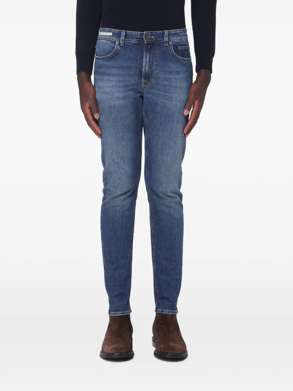 Siviglia faded slim-fit jeans - Bleu
