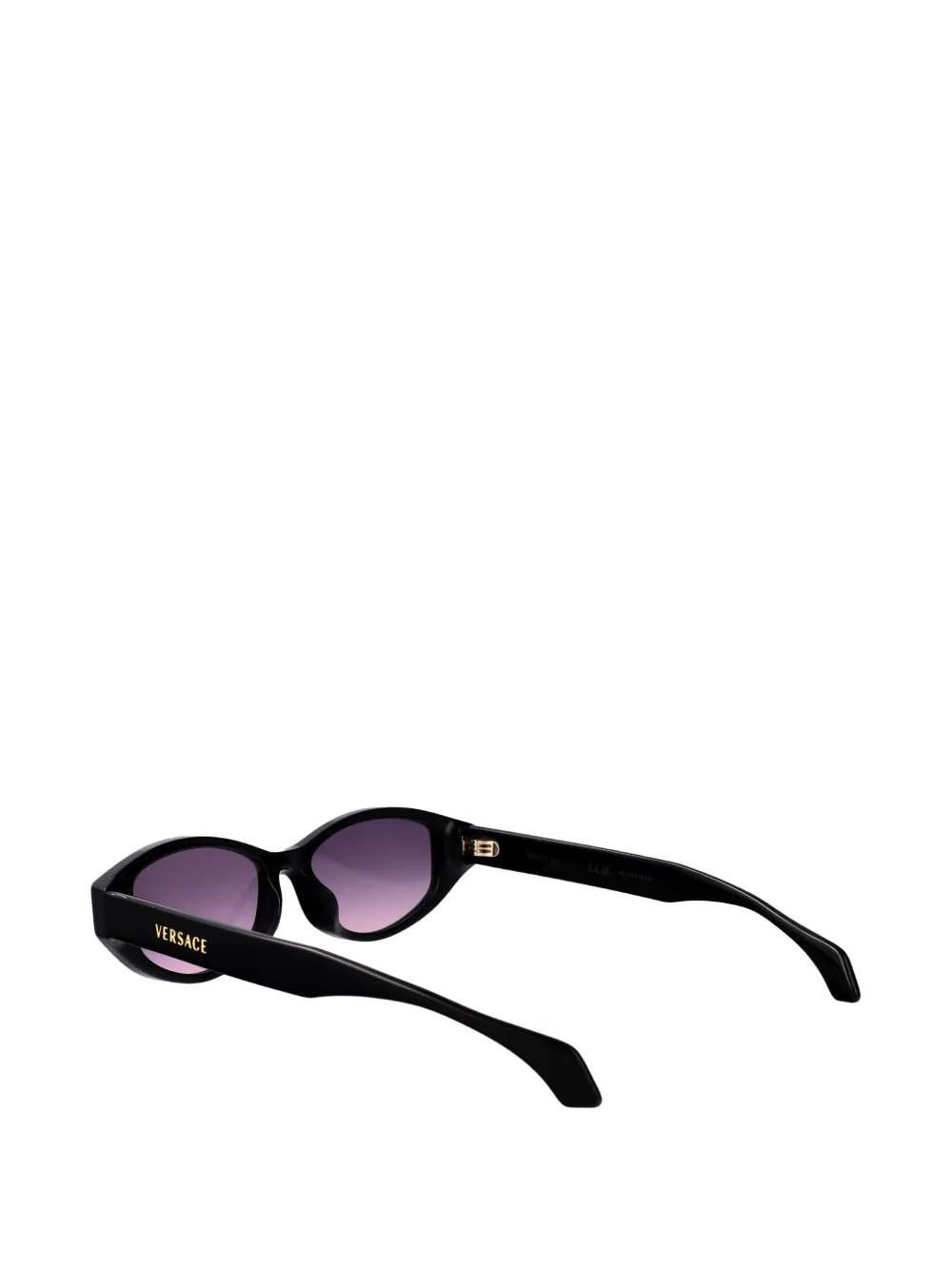 Versace Eyewear Medusa-plaque geometric-frame sunglasses Zwart