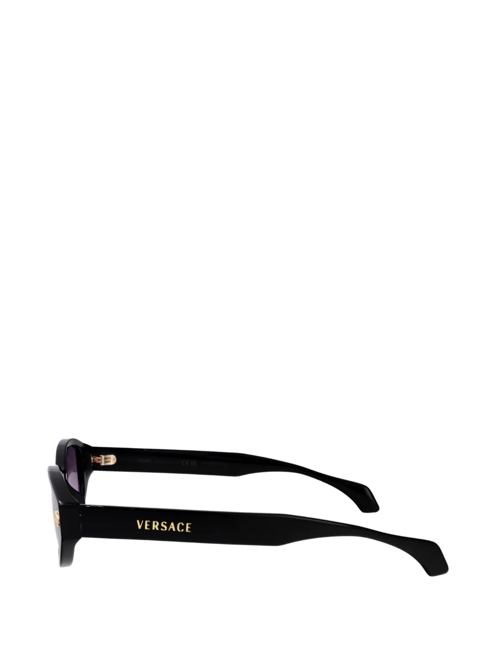 Versace Eyewear Medusa-plaque geometric-frame sunglasses Zwart