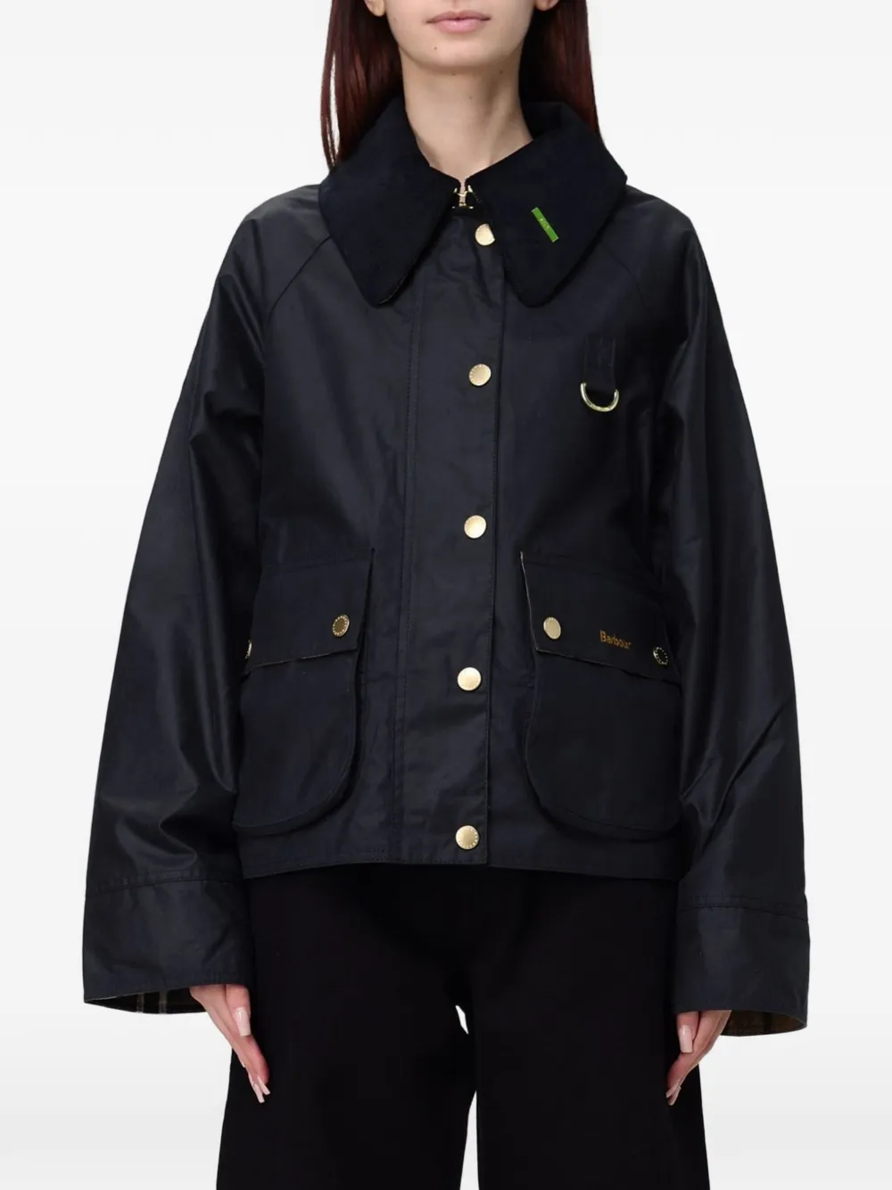 Barbour Icons Modern Spey waxed jacket - Nero