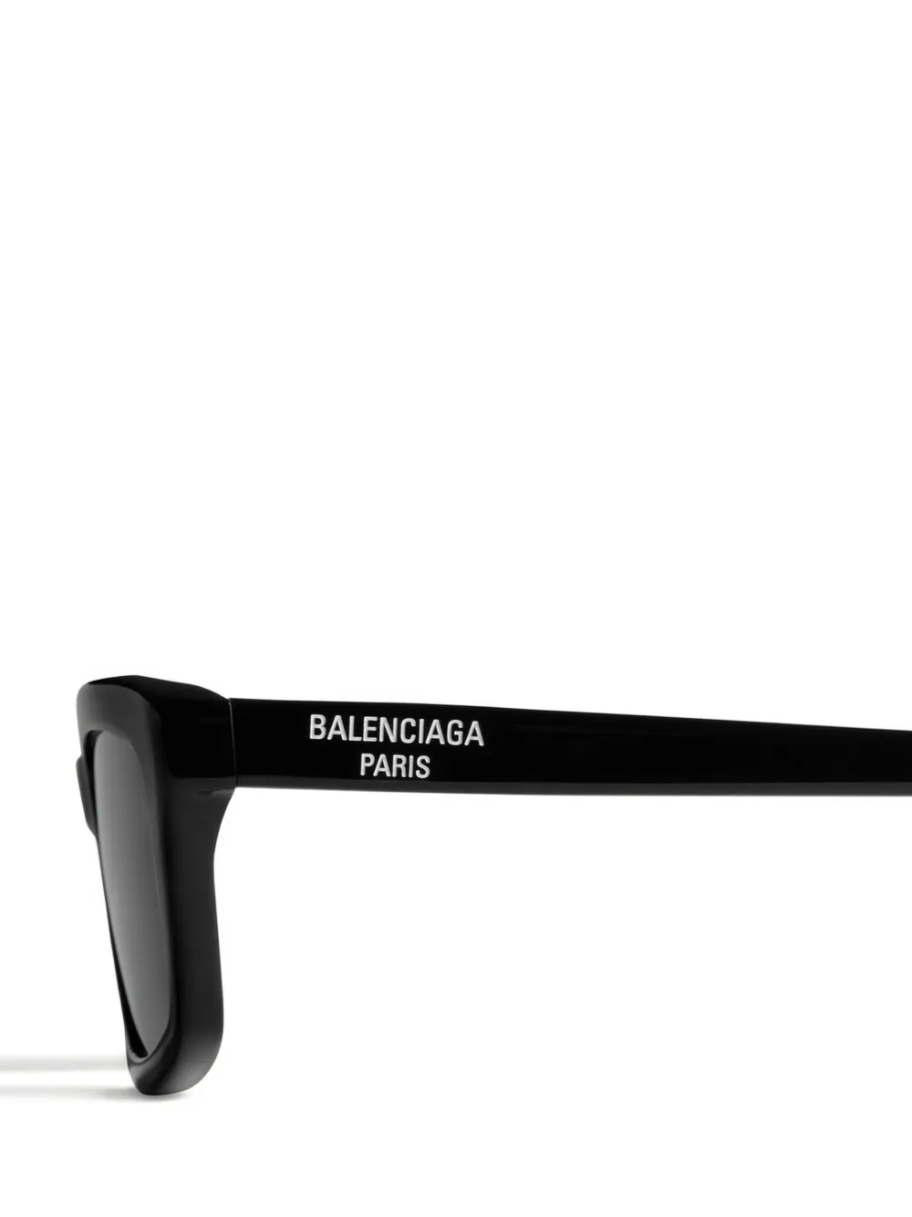 Balenciaga Eyewear Daily rectangle unglasses in black Zwart