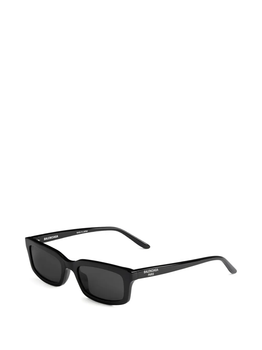 Balenciaga Eyewear Daily rectangle unglasses in black Zwart